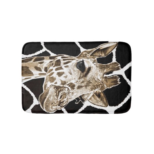 handtekening giraf badmat (Voorkant)
