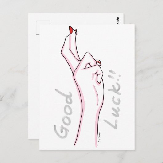 Handtekening: "Goed plukken" Briefkaart (Voorkant / Achterkant)