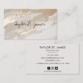 Handtekening  Gold Beige Schilderende Zakelijke au Visitekaartje (Voorkant / Achterkant)