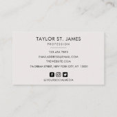 Handtekening  Gold Beige Schilderende Zakelijke au Visitekaartje (Achterkant)