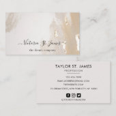 Handtekening  Gold Beige Schilderende Zakelijke au Visitekaartje (Voorkant / Achterkant)