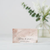 Handtekening  Gold Blush Visitekaartje (Staand voorkant)
