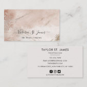 Handtekening  Gold Blush Visitekaartje (Voorkant / Achterkant)