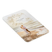 Handtekening Gold Floral slaat de datum op Magneet (Rechterzijde)