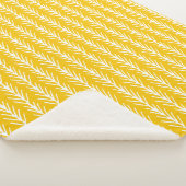 Handtekening Gold Wheat Patroon Sherpa Deken (3/4)