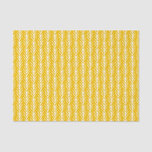 Handtekening Gold Wheat Patroon Tissuepapier (Voorkant)