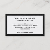 Handtekening Goud Monogram Juristen Visitekaartje (Achterkant)