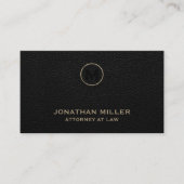 Handtekening Goud Monogram Juristen Visitekaartje (Voorkant)