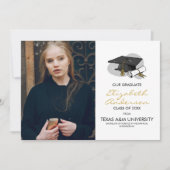 Handtekening Graduation Cap & Foto kondiging Aankondiging (Voorkant)