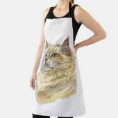 Handtekening grappige fluffy Ragdoll-kat Schort (Insitu)