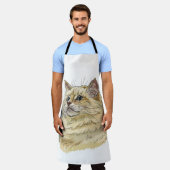 Handtekening grappige fluffy Ragdoll-kat Schort (Gedragen)