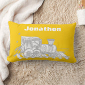 Handtekening Grijs en Witte Trein om het even welk Kussen (Deken)