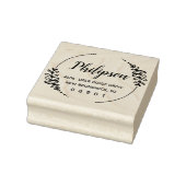 Handtekening Gronieh Wreatnaam en adres Rubberstempel (Stempel)