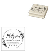 Handtekening Gronieh Wreatnaam en adres Rubberstempel (Gestempeld)