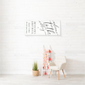 Handtekening Groot Welkom op de bruiloft Spandoek (Insitu)