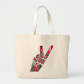 Handtekening Grote Tote Bag (Voorkant)