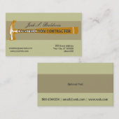 Handtekening Hammer Skill Trade Contractor Visitekaartje (Voorkant / Achterkant)