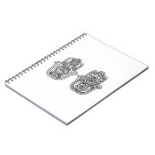 Handtekening Hamsa met sierplanten Notitieboek (Linkerzijde)