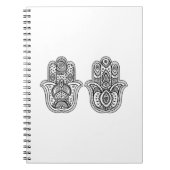 Handtekening Hamsa met sierplanten Notitieboek (Voorkant)