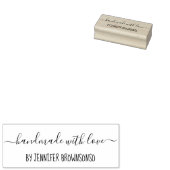 Handtekening Handgemaakt met liefde Rubberstempel (Gestempeld)