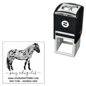 Handtekening handgeschreven Pony paard Zelfinktende Stempel (In situ)