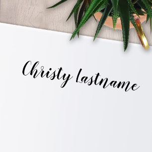 Handtekening - Handgeschreven Script font 1 Line T Zelfinktende Stempel