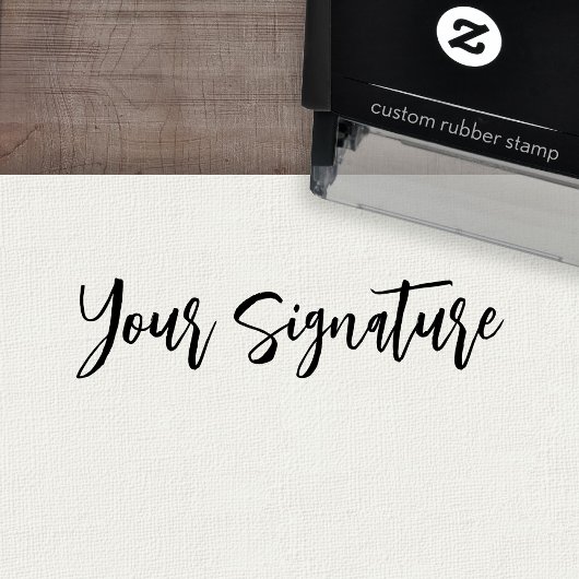 Handtekening - Handgeschreven Script font 1 Line T Zelfinktende Stempel