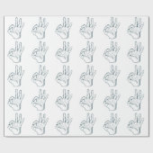 Handtekening  handteken cadeaupapier (Vlak)