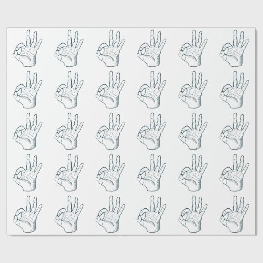 Handtekening  handteken cadeaupapier (Vlak)