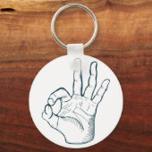 Handtekening handteken sleutelhanger (Voorkant)