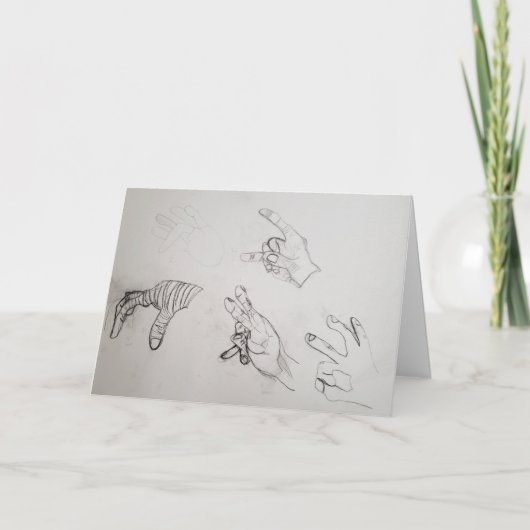 "Handtekening" Hartelijk dank Kaart (Voorkant)