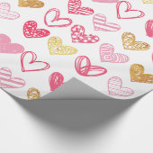 Handtekening Heart Pattern ID470 Cadeaupapier (Hoek)