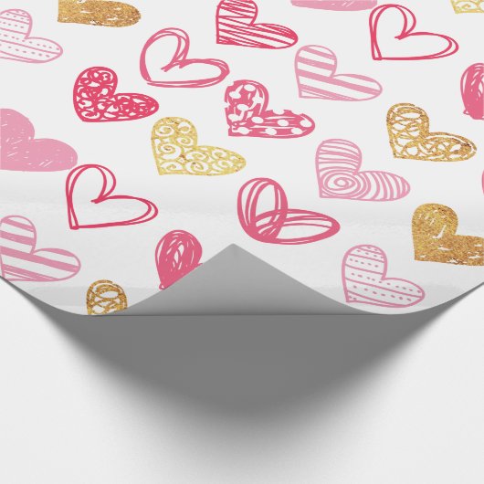 Handtekening Heart Pattern ID470 Cadeaupapier (Hoek)