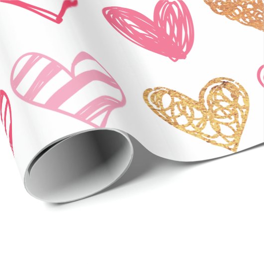 Handtekening Heart Pattern ID470 Cadeaupapier (Rol Hoek)