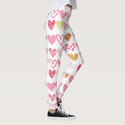 Handtekening Heart Pattern ID470 Leggings (Rechts)