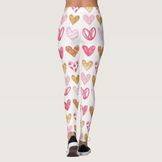 Handtekening Heart Pattern ID470 Leggings (Achterkant)