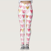 Handtekening Heart Pattern ID470 Leggings (Voorkant)
