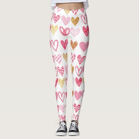 Handtekening Heart Pattern ID470 Leggings (Voorkant)