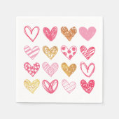 Handtekening Heart Pattern ID470 Servet (Voorkant)