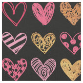 Handtekening Heart Pattern ID470 Stof (Close Up)