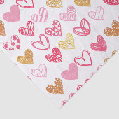 Handtekening Heart Pattern ID470 Tissuepapier (Detail)