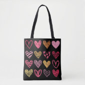 Handtekening Heart Pattern ID470 Tote Bag (Voorkant)