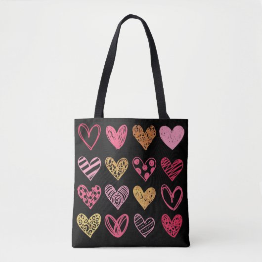 Handtekening Heart Pattern ID470 Tote Bag (Voorkant)