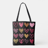 Handtekening Heart Pattern ID470 Tote Bag (Achterkant)