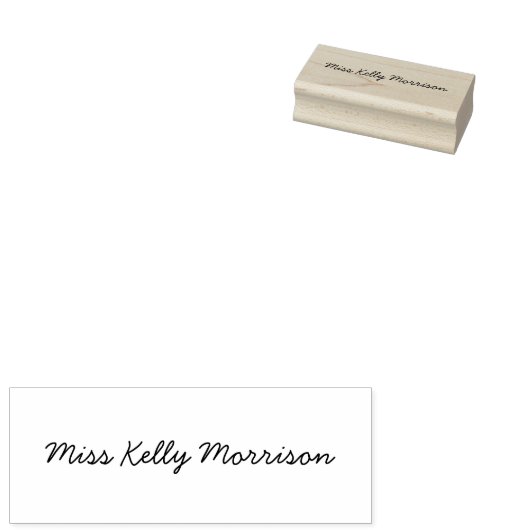 Handtekening Hout Rubber Stamp Rubberstempel (Gestempeld)