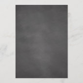 Handtekening huwelijksschema menu (Achterkant)