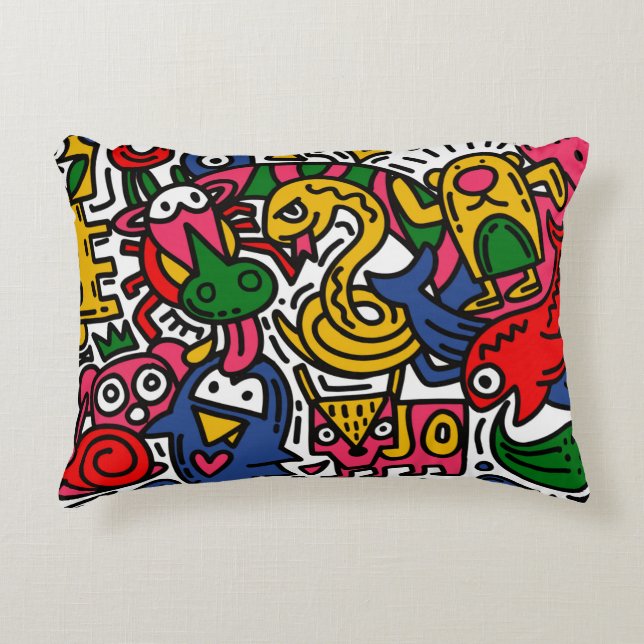 Handtekening  illustratie van buisje, cartoon accent kussen (Voorkant)