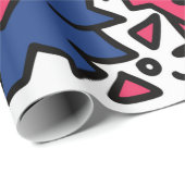 Handtekening  illustratie van buisje, cartoon cadeaupapier (Rol Hoek)