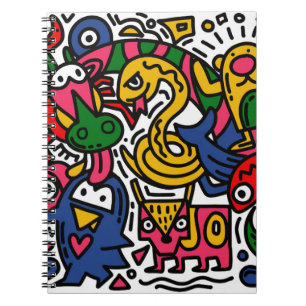 Handtekening illustratie van buisje, cartoon notitieboek