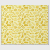 Handtekening Italiaans pasteitheekspatroon Cadeaupapier (Vlak)